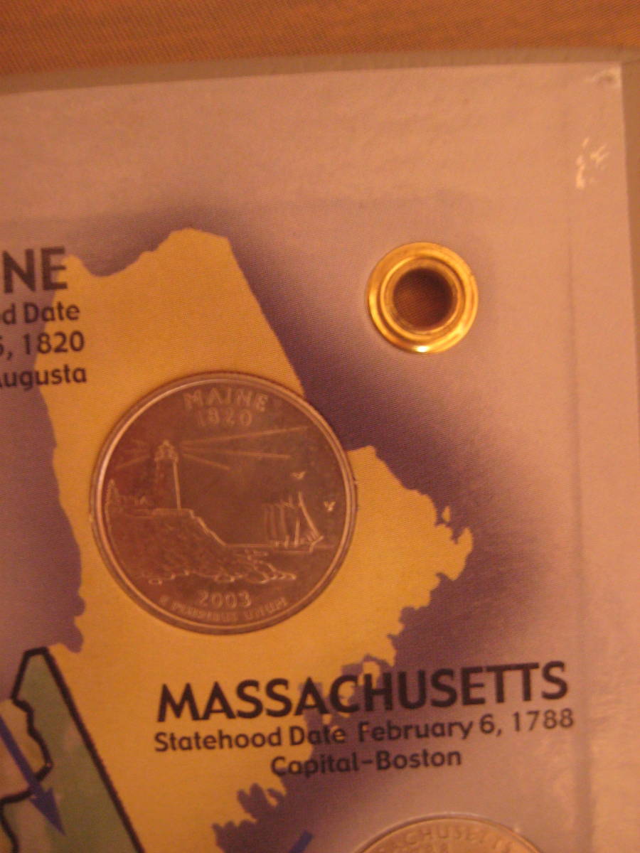 State Quarters Map - Us State Quarter Collector's Map ハードカバー の画像9