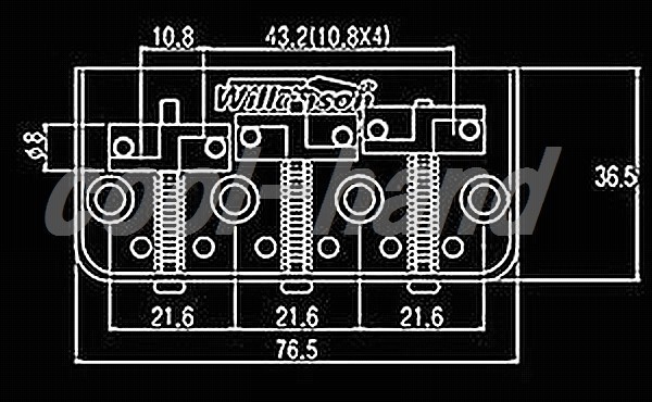 Wilkinson WTBS BK　ブラック ハードテイル ハードテール ブラス テレキャスター ブリッジ ウィルキンソン_画像2