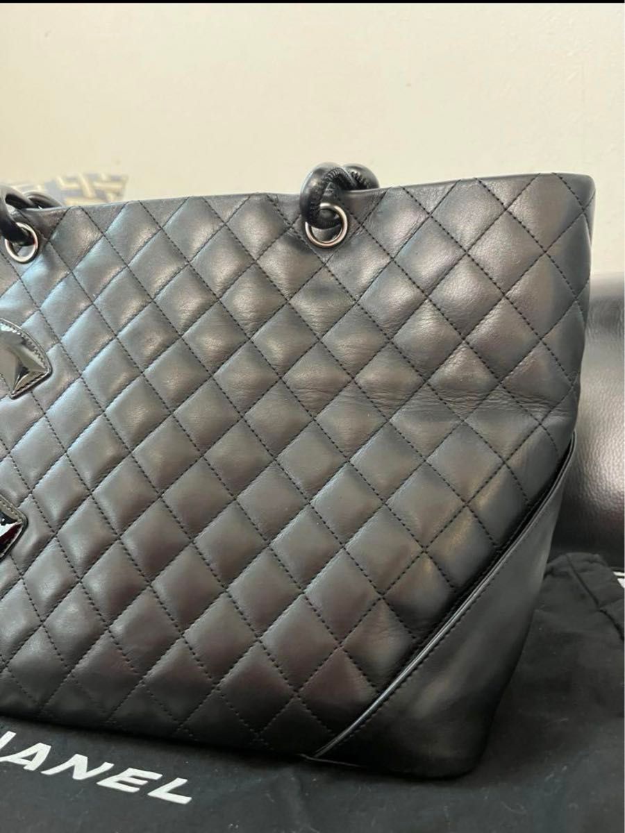 中古 美品 シャネル カンボンライン ラージ トートバッグ 中古 美品 シャネル カンボンライン ラージ トートバッグ