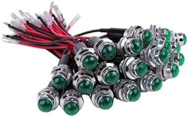 グリーン 24V LED パイロット ランプ ダイヤカット 20個セット 16㎜ 16φ インジケーター ライト シグナル インジ_画像1