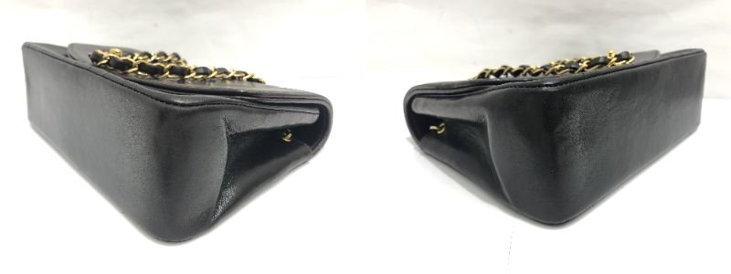 ★CHANEL　シャネル　ダイアナフラップ２２　チェーンショルダー　マトラッセ　ラムスキン　ゴールド金具 3番台　中古★003479_画像5