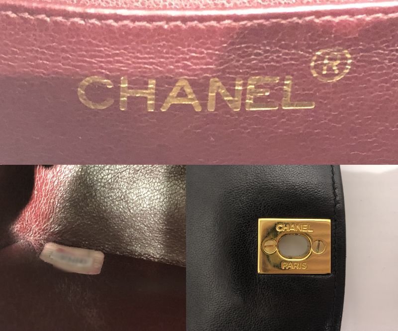 ★CHANEL　シャネル　ダイアナフラップ２２　チェーンショルダー　マトラッセ　ラムスキン　ゴールド金具 3番台　中古★003479_画像9