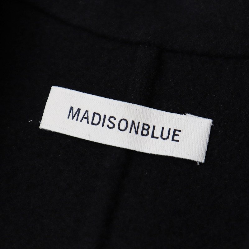 2022AW 極美品 マディソンブルー MADISON BLUE PEARL CHESTER COAT MELTON パールメルトンチェスターコート 02/ブラック【2400013697149】_画像7