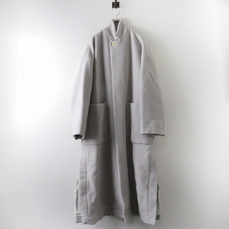  regular price 15 ten thousand unused tuju-TOUJOURS beaver finish do wool cashmere Benz coat 2/ light gray [2400013703215]