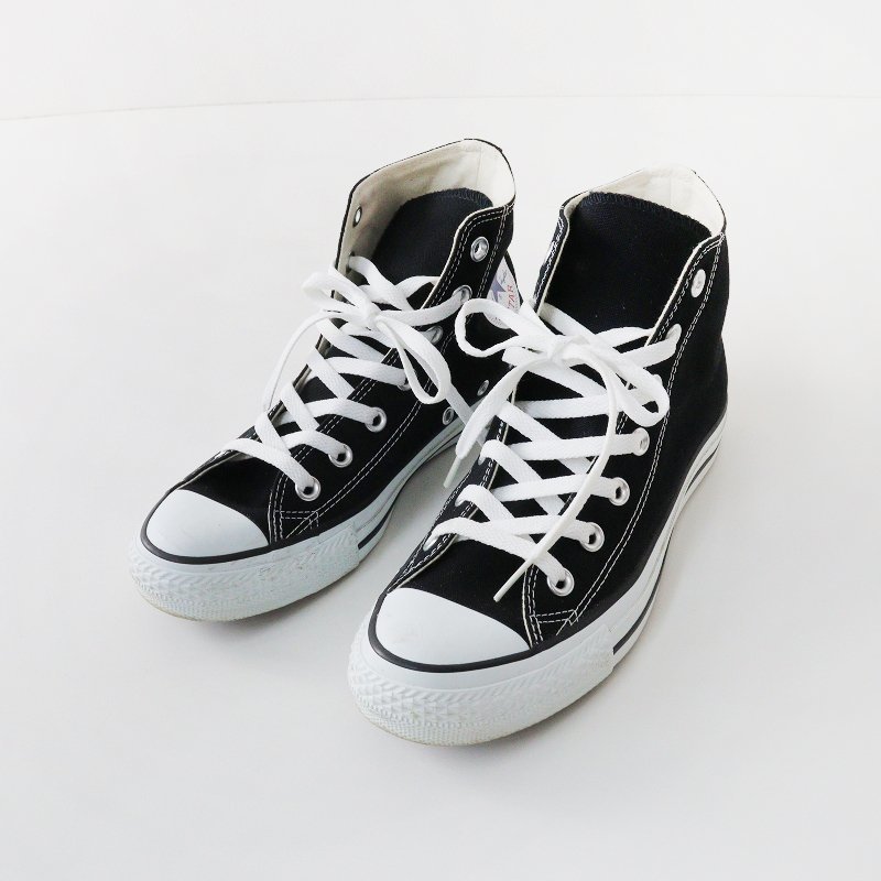 コンバース CONVERSE CANVAS ALL STAR HI キャンバス オールスター ハイカット スニーカー 24.5cm/ブラック 黒【2400013687638】_画像1