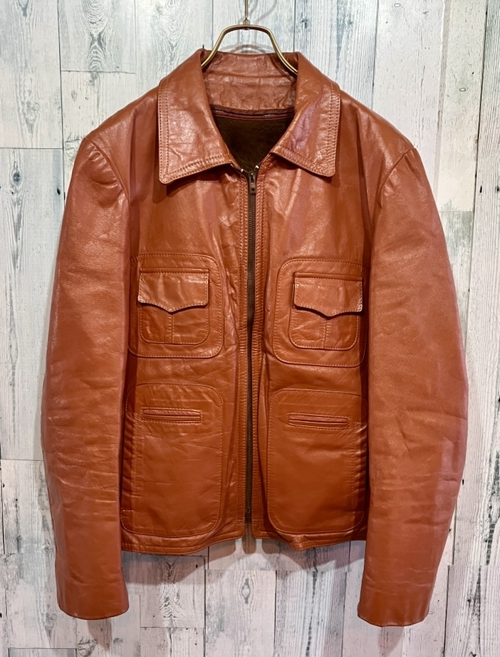 70sビンテージ レザージャケット シングルライダース イースト 70sビンテージ レザージャケット シングルライダース イースト