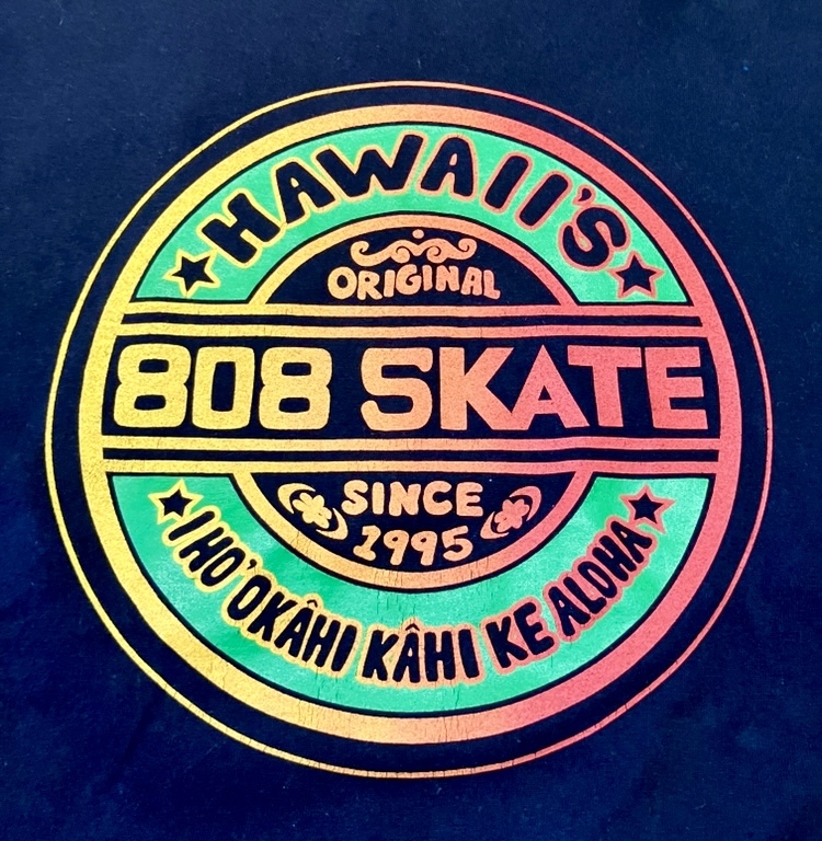 Hawaii ハワイ 808 SKATE Tシャツ SEXWAX_画像3