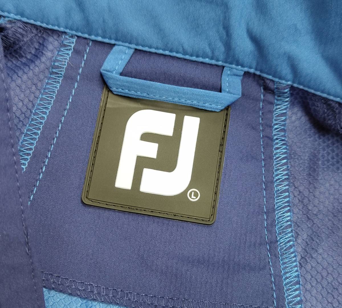 FJ フットジョイ ハーフジップジャケット メンズ ブルー系 サイズ:L【美品・USED】の画像4