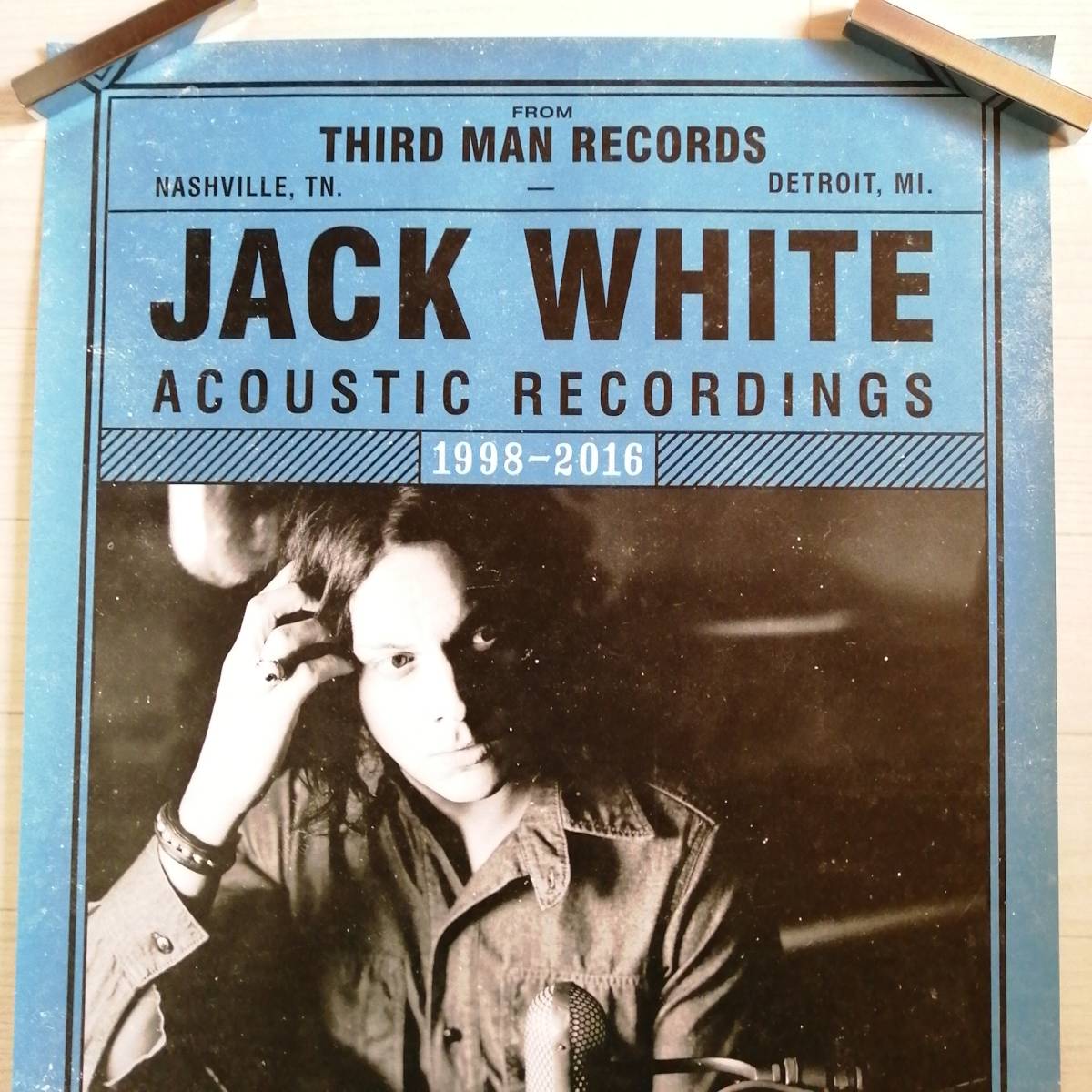 ジャック ホワイト Q① ポスター ACOUSTIC RECORDINGS 1998-2016 JACK WHITE 美品 グッズの画像2