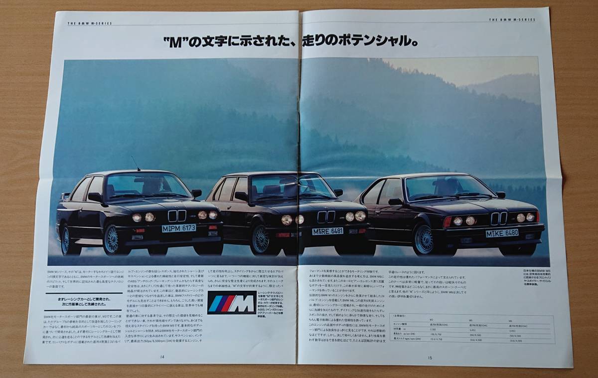 ★BMW・総合カタログ 1987年2月 ★即決価格★_画像6