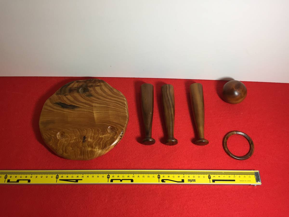 ③ 飾りバット 長寿玉 敷台付き 銘木屋久杉工芸品 インテリア ③ 飾りバット 長寿玉 敷台付き 銘木屋久杉工芸品 インテリア