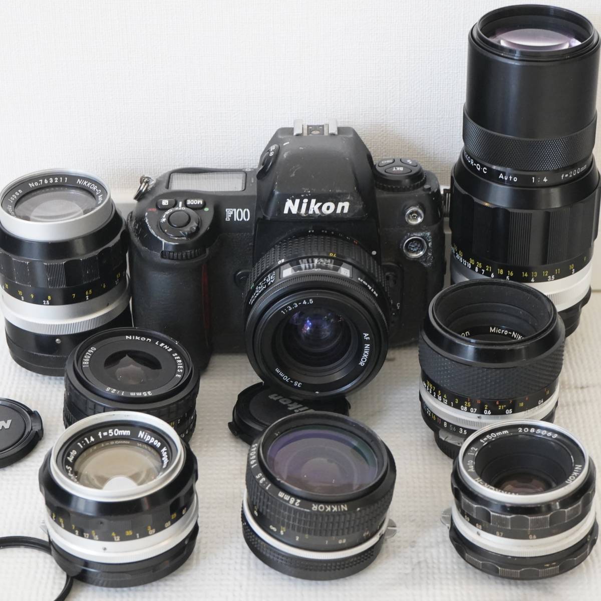 Nikon F100, Nippon Kogaku S 50mm F1.4, Micro 55mm F3.5, H 50mm F2, Q 135mm F3.5, Nikkor 28mm F3.5, P C 55mm F3.5 Micro, Q C 200mm_画像1