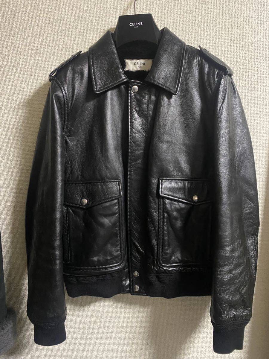 celine 19aw ムートン レザー ライダースジャケット セリーヌ celine 19aw ムートン レザー ライダースジャケット セリーヌ