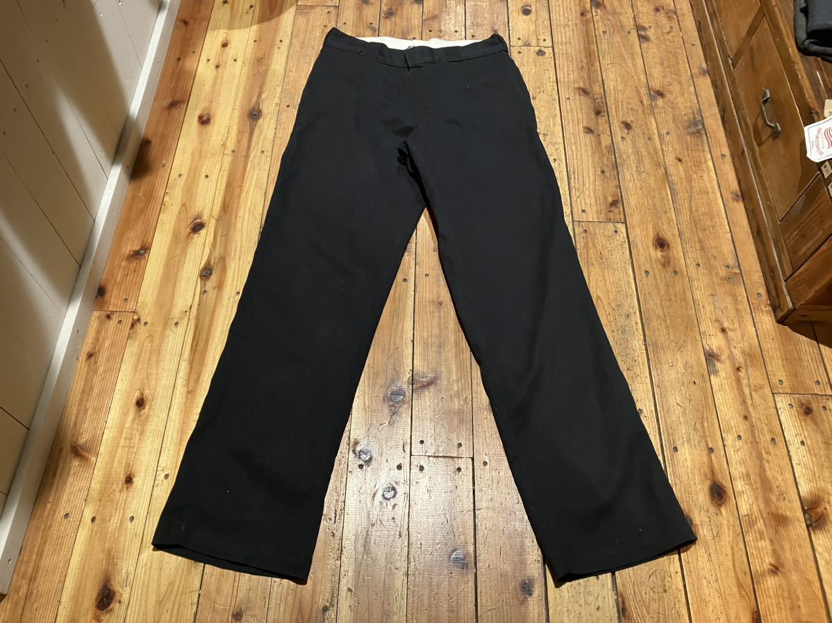 Dickies 874 黒　w30 ワークパンツ　100円スタート　売り切り　チノパン 古着 ディッキーズ 定番_画像1