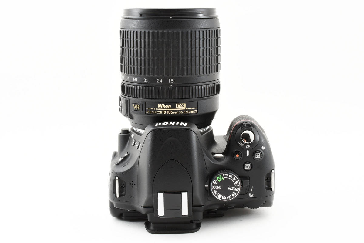 【美品】 Nikon D5100 Digital SLR Camera AF-S VR 18-105mm lens kit ニコン デジタル一眼レフカメラ AFズームレンズ 0116 3201_画像7