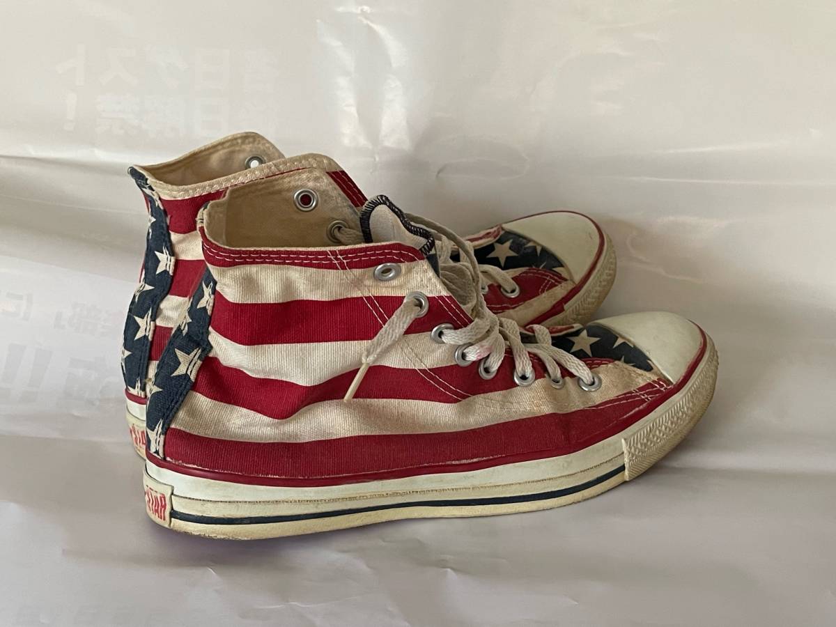 90s VINTAGE オリジナル CONVERSE コンバース USA製 星条旗 ALL STAR オールスター ハイカット US10 28.0センチ_画像4