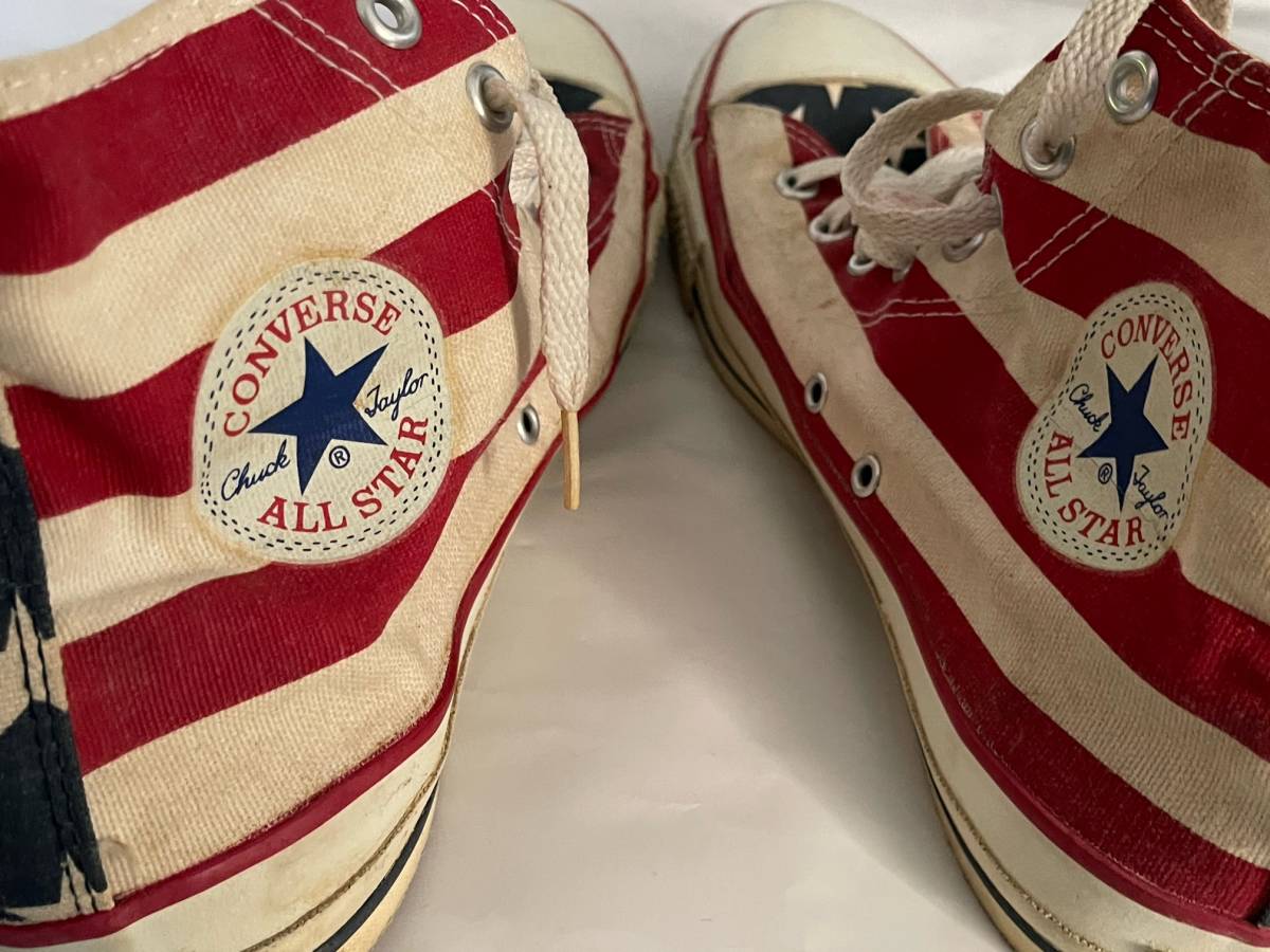 90s VINTAGE オリジナル CONVERSE コンバース USA製 星条旗 ALL STAR オールスター ハイカット US10 28.0センチ_画像7