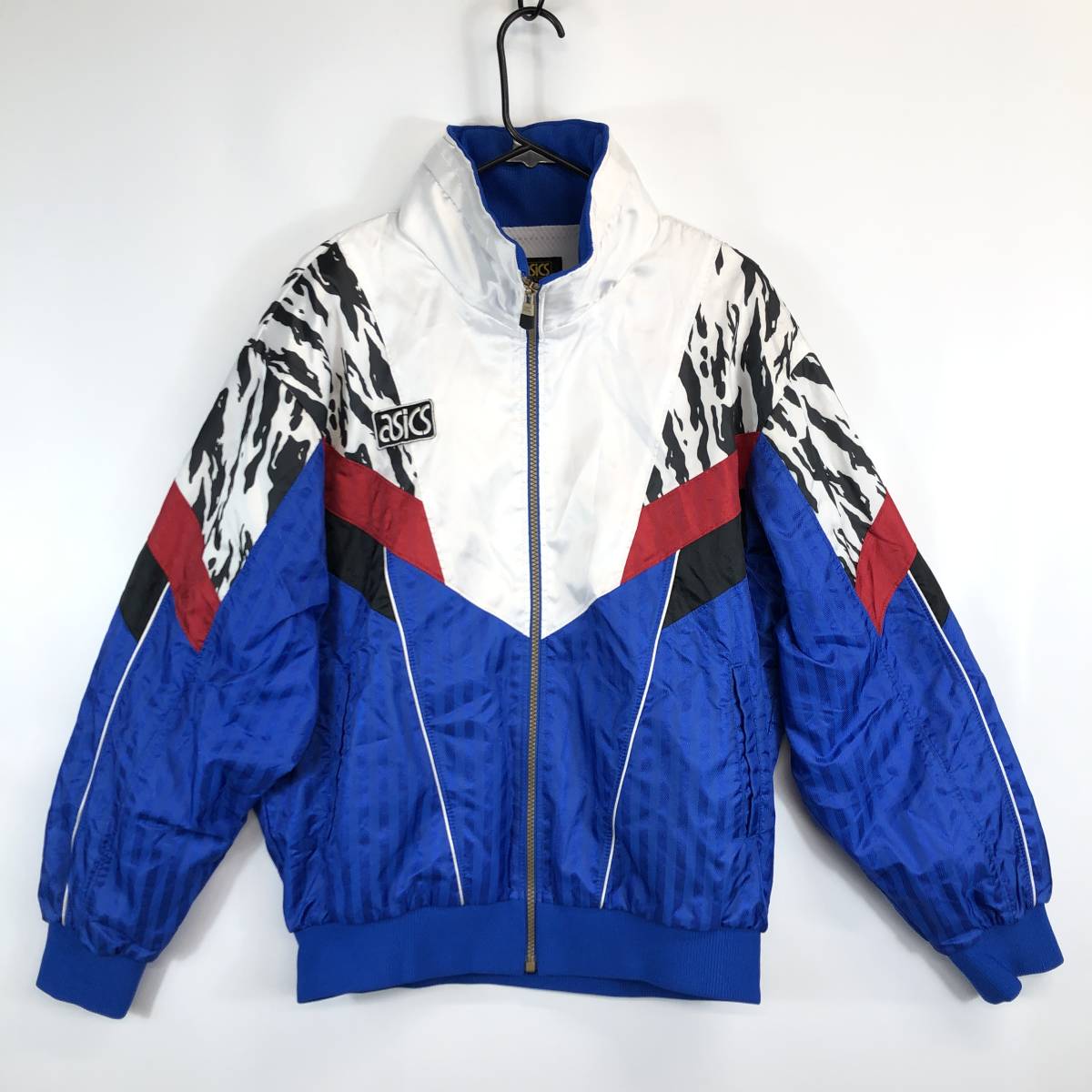 90s アシックス asics 裏地付き ナイロンウインドブレーカー 90s アシックス asics 裏地付き ナイロンウインドブレーカー