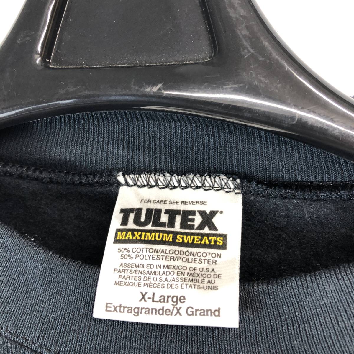 90s メキシコ製 TULTEX タルテックス スウェット ブラック XLサイズ