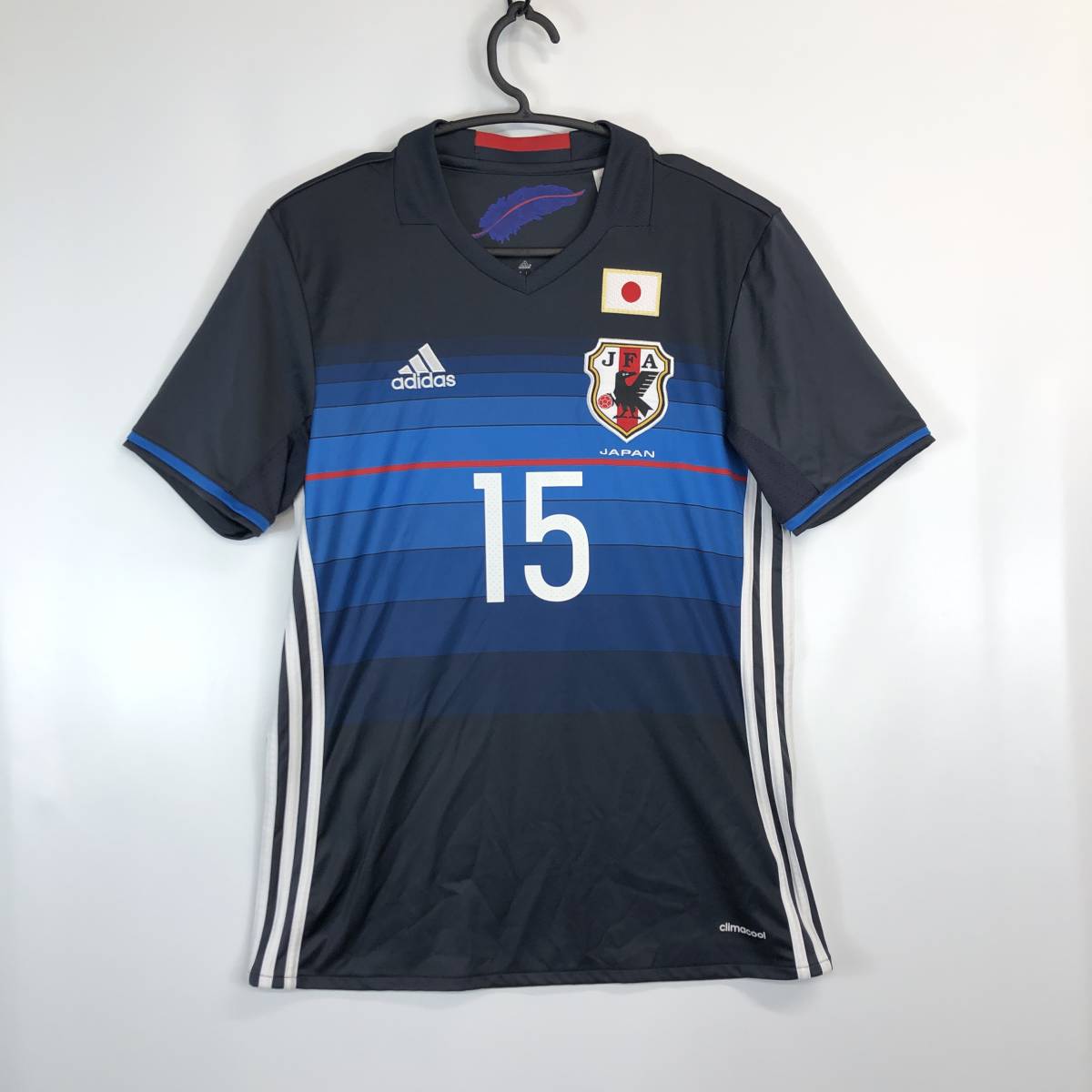 アディダス adidas 日本代表ユニフォーム 半袖 大島 僚太 #15 Mサイズ_画像1