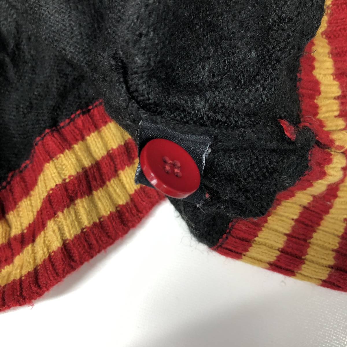 ハリーポッター Harry Potter 公式 アクリルカーディガン Lサイズ グリフィンドール Gryffindor ブラック