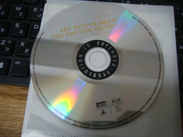 ART PEPPER MEETS THE RHYTHM SECTION XRCD プラケース つき 紙ジャケ cd アートペッパー RED GARLAND PAUL CHAMBERS PHILLY JOE JONESの画像2