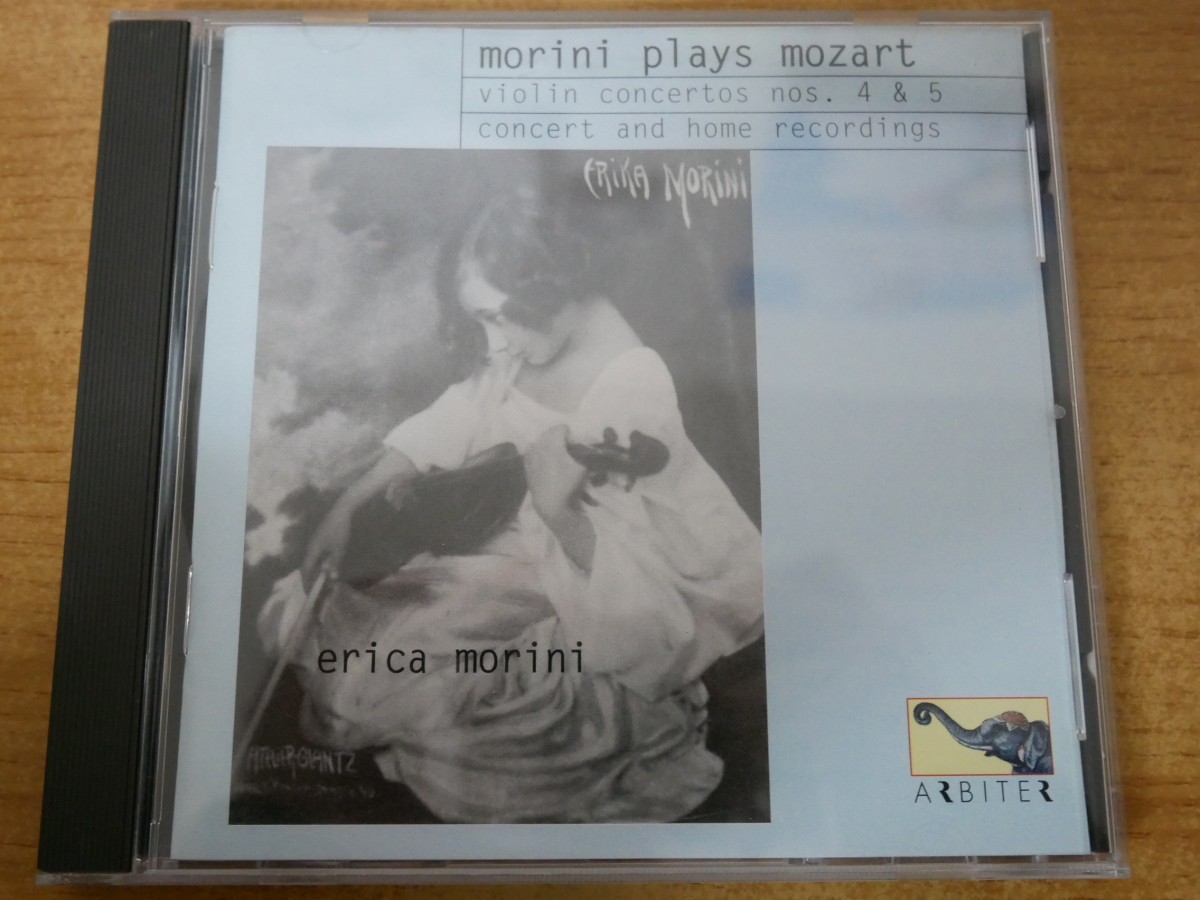 CDk-3685 Wolfgang Amadeus Mozart - Erica Morini Morini Plays Mozart - Violin Concertos Nos. 4 & 5 - Concert And Home Recordings_画像1