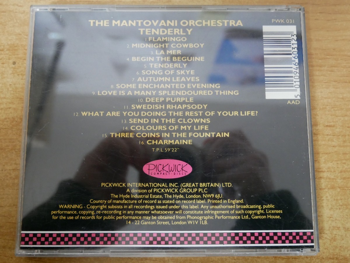 CDk-3775 The Mantovani Orchestra / Tenderlyの画像2