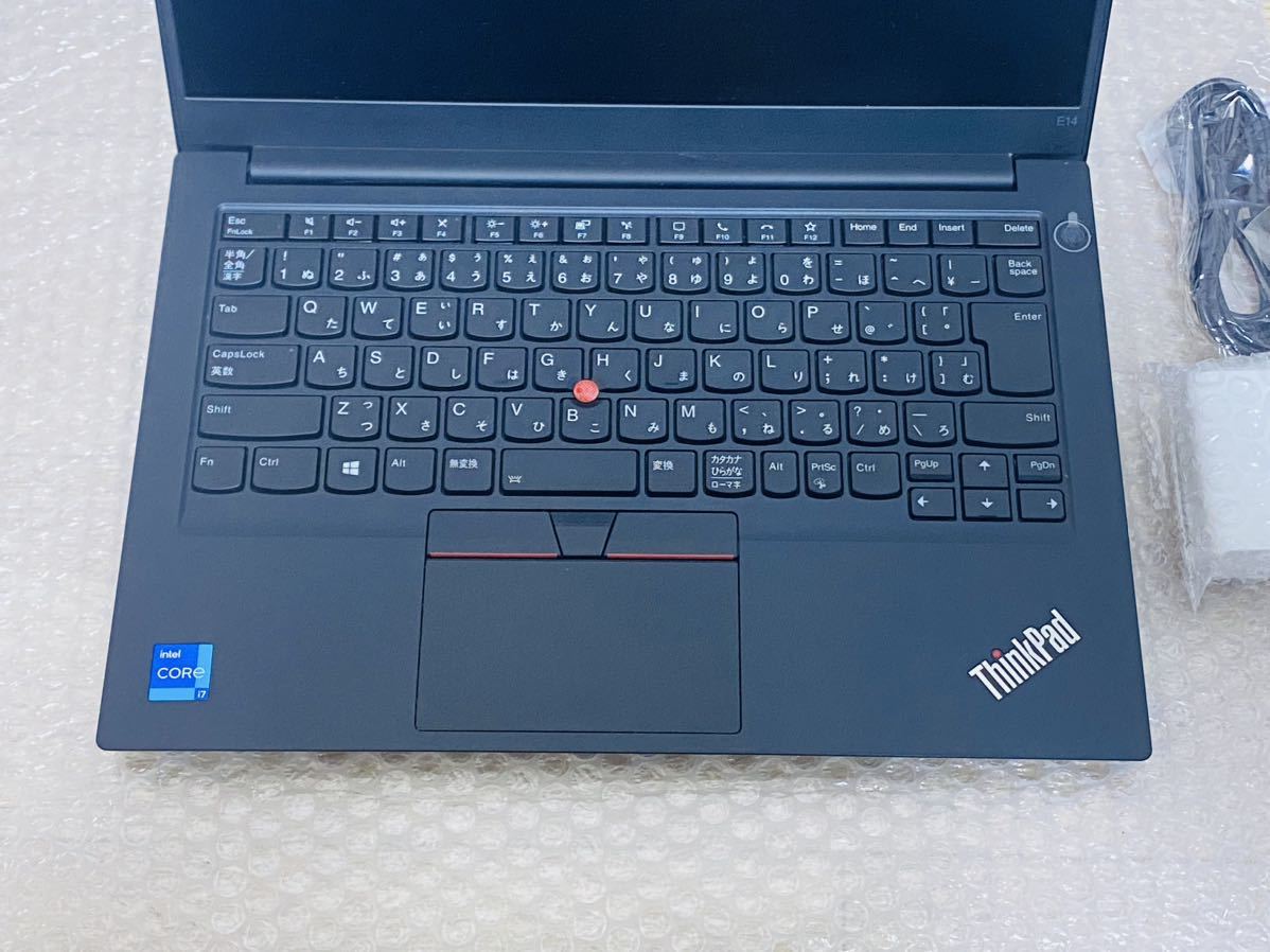 【美品】 Lenovo ThinkPad E14 IPS 14インチ 2022年 Intel Core i7 1165G7 メモリー16GB PciE NVME SSD 1TB, Windows 11 pro MS Office _画像3