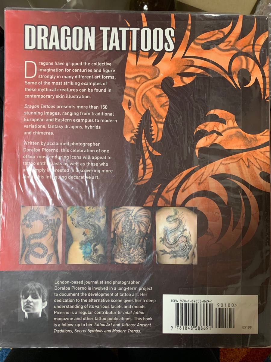 ドラゴン　タトゥー　dragon tattoos 写真集　洋書　入れ墨