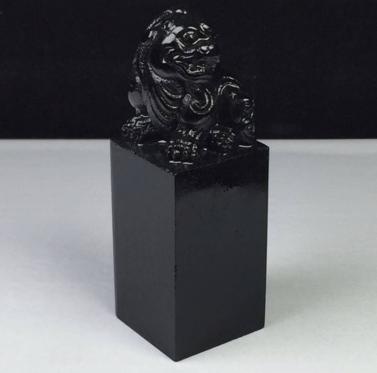 篆刻 印材 寿山石 豆耿黒 美材2090 サイズ2.5-2.5-7.5CM_画像6