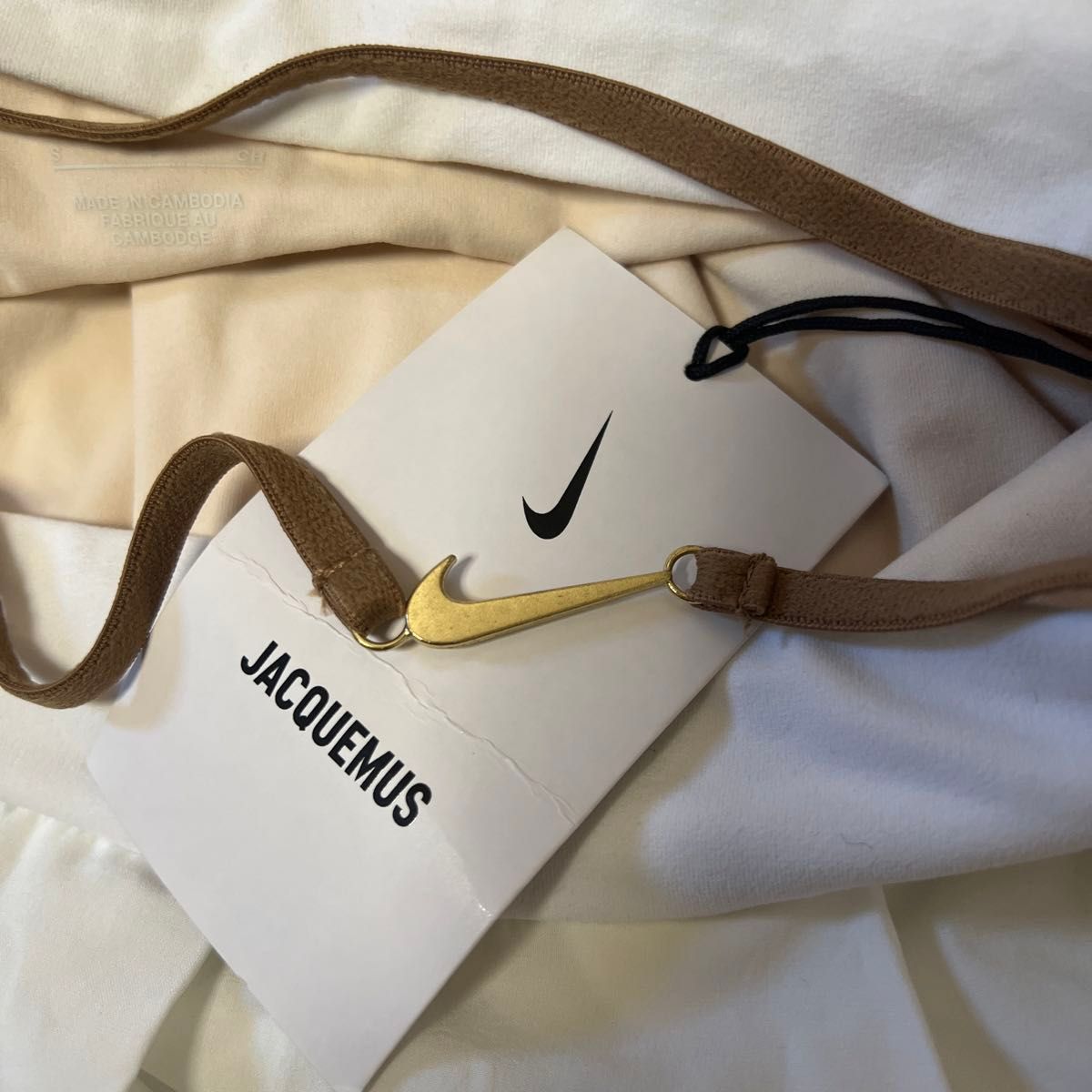 新品タグ付き　NIKE jacquemus スカート　ショートパンツ　ホワイト　