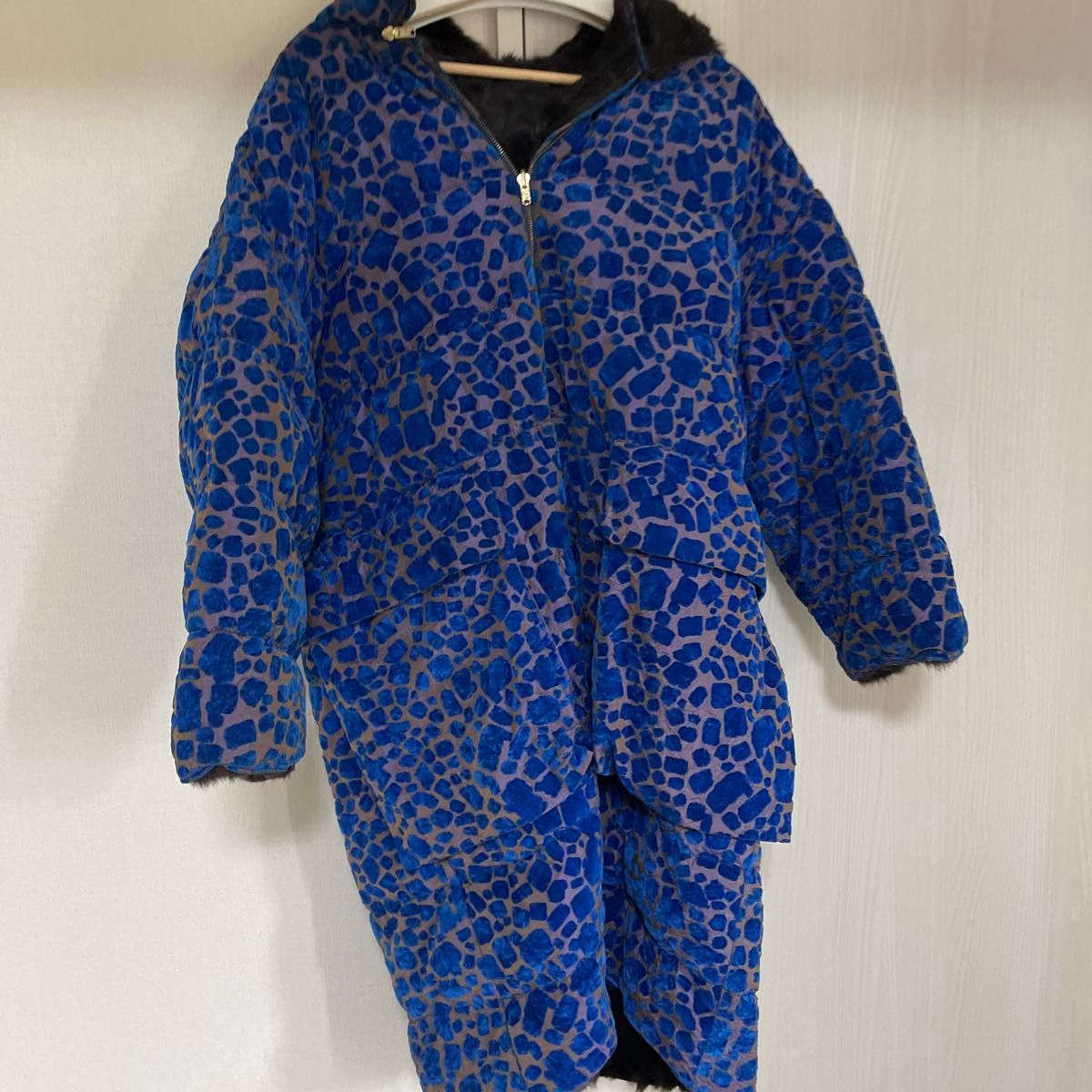 【レア！】FENDIの毛皮コート ブルー  美品