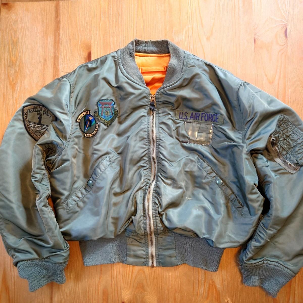 【早い者勝ち】70s USAIR FORCE MA1 フライトジャケット l2b Yahoo!オークション - Special 1970's US AIR FORCE ALPHA L-2B