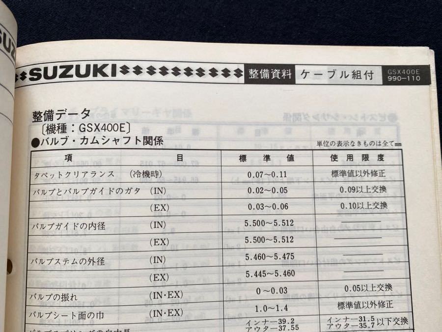 送料込み スズキ GSX400E サービスガイド GK51C 指定番号 4499 送料込み スズキ GSX400E サービスガイド GK51C 指定番号 4499