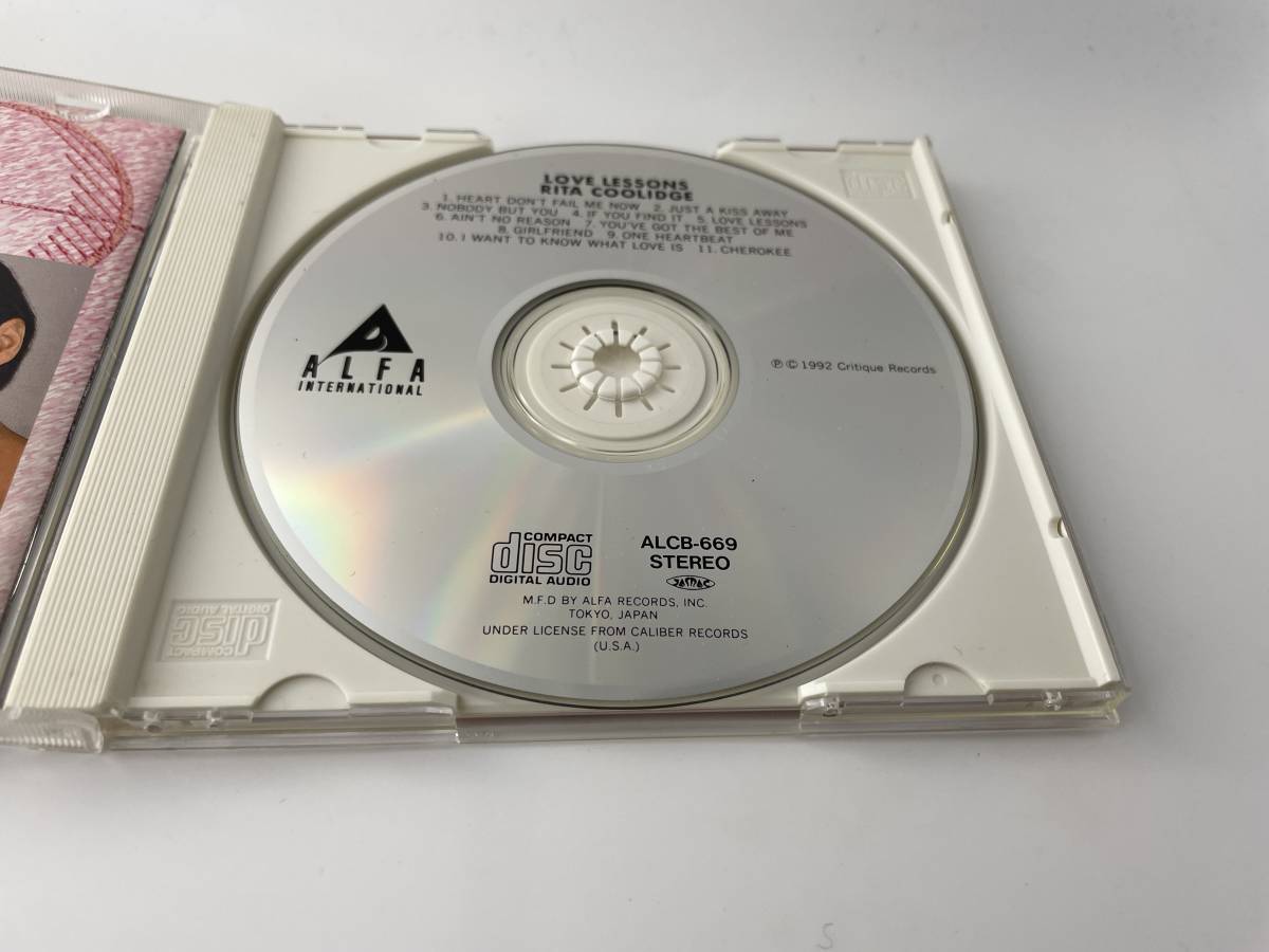 ラヴ・レッスンズ　CD リタ・クーリッジ H30-01: 中古