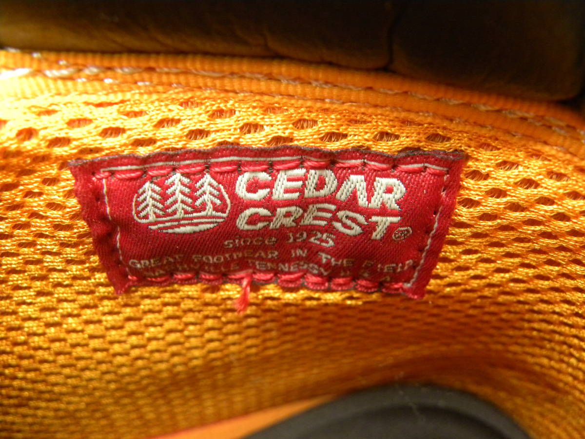 【未使用品】CEDAR CREST セダークレスト マウンテンブーツ CC-1051 YELLOW 26.5cm _画像7