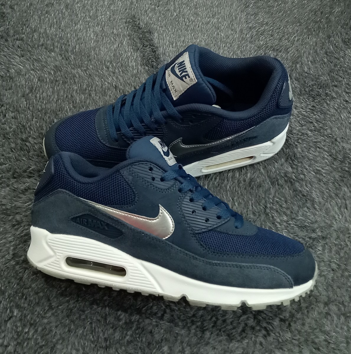 8G【特価/Used/良品/入手困難】NIKE AIR MAX 90 ESSENTIAL MIDNIGHT NAVY/Jordan sb force atmos AIRMAX dunk acg supreme 1 2 4 95 97 _画像7