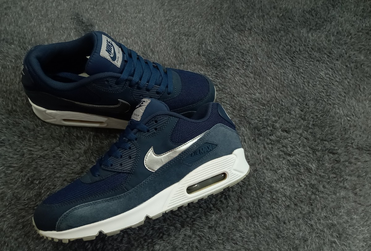 8G【特価/Used/良品/入手困難】NIKE AIR MAX 90 ESSENTIAL MIDNIGHT NAVY/Jordan sb force atmos AIRMAX dunk acg supreme 1 2 4 95 97 _画像10