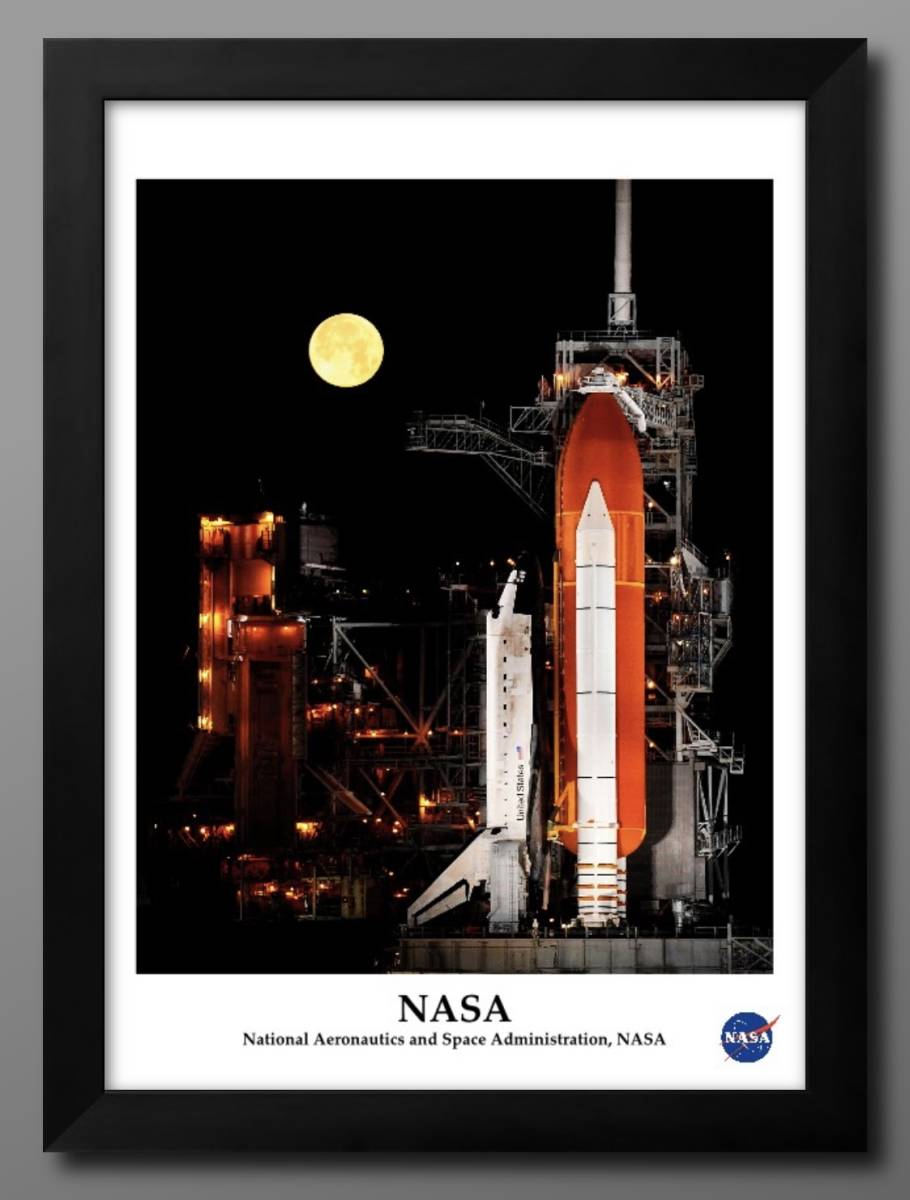 1-0203■送料無料!!アートポスター　絵画　A3サイズ『NASA　スペースシャトル　オリジナル商品』イラスト　北欧　マット紙_画像1