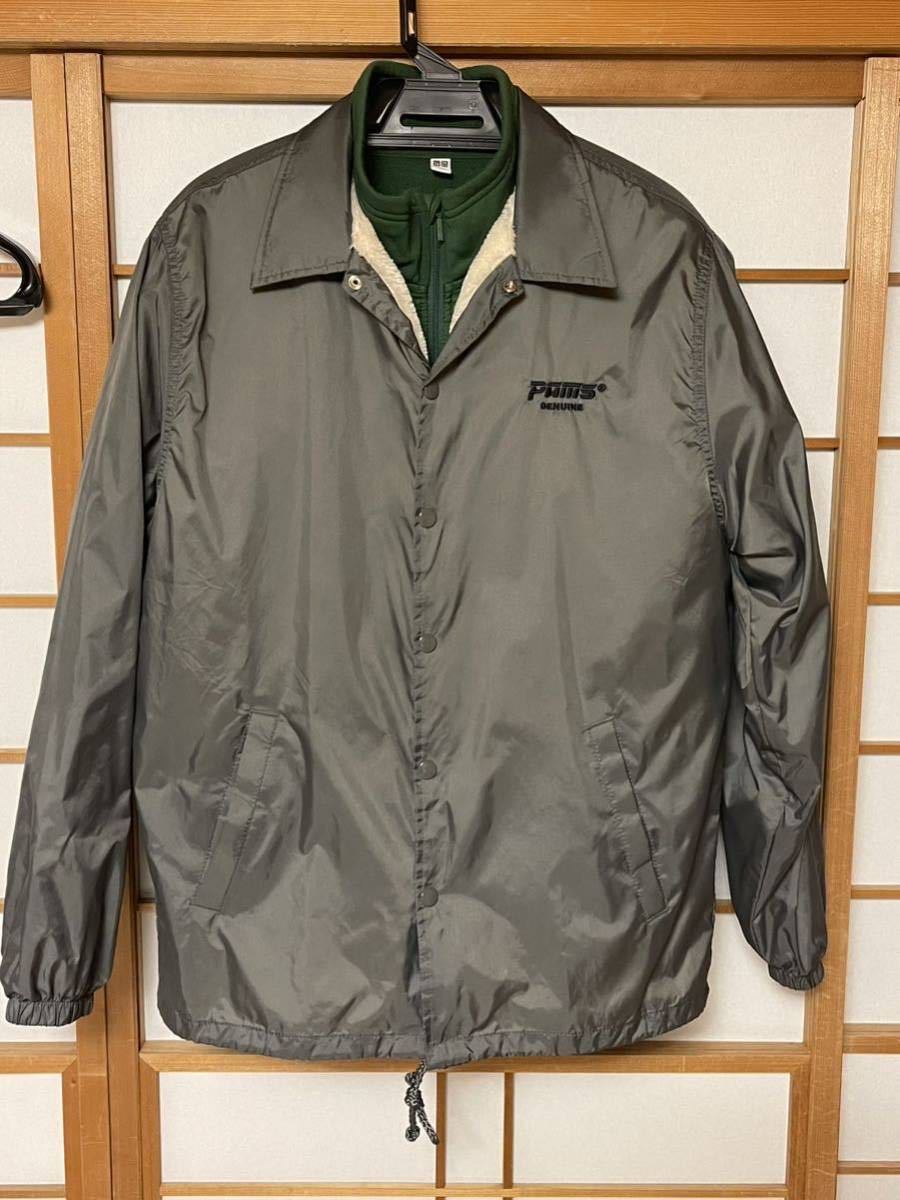 pams PAMS BOA COACH JACKET　パムス ボア コーチジャケット　sizeM　グレー地に黒プリント裏ボア　プラスアルファー　Z1 Z2 Z1R 1000Mk2 _画像7