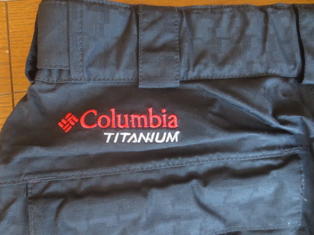 ◆Columbia TITANIUM コロンビア スキーパンツ 黒 OMNI-TECH Sサイズ◆スノーボード スノボ ズボン メンズ_画像4