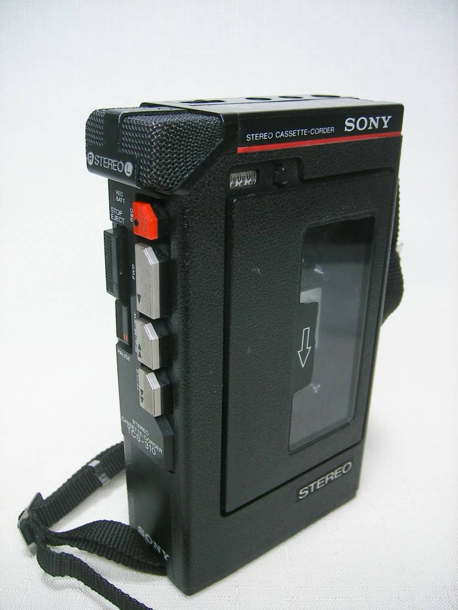 SONY TCS-310 ステレオカセットレコーダー FF/REW修理済動作品 中古_画像1
