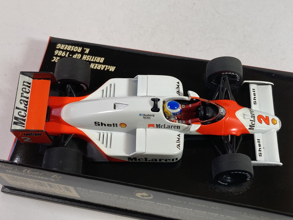 マクラーレン タグ McLaren Tag MP4/2C British GP 1986 K.Rosberg 1/43 - ミニチャンプス Minichamps_画像6