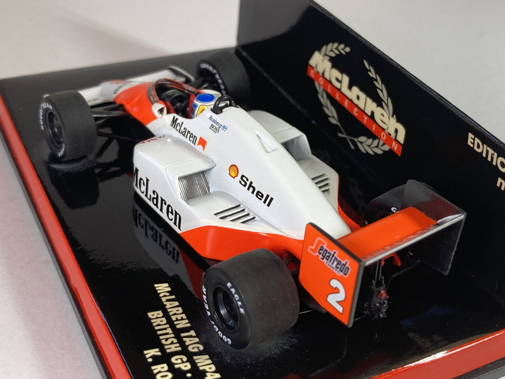マクラーレン タグ McLaren Tag MP4/2C British GP 1986 K.Rosberg 1/43 - ミニチャンプス Minichamps_画像4