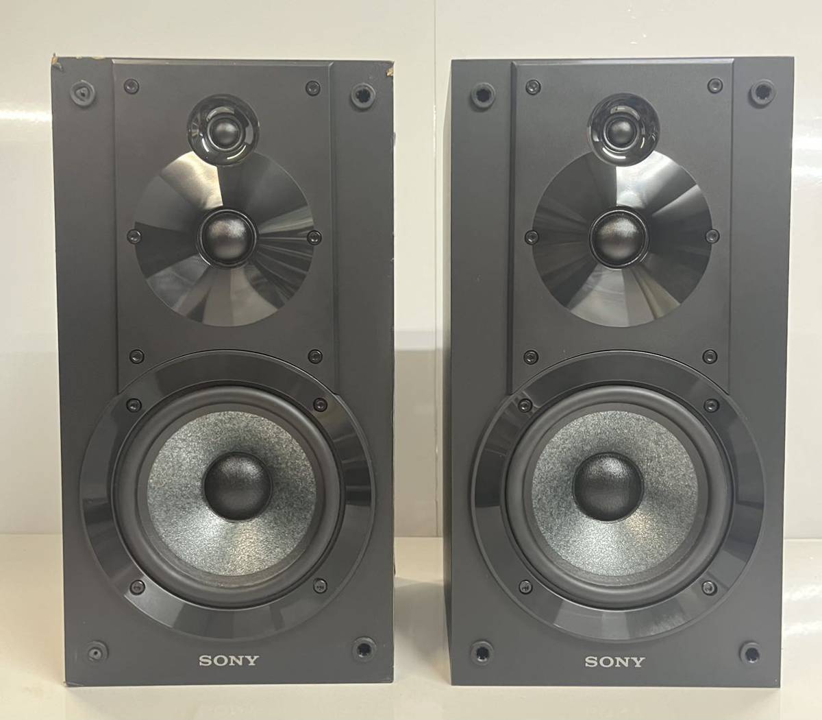 中古品 SONY ソニー SS-CS5 ペア スピーカー システム 3way ブックシェルフ オーディオ機器 音響機器 _画像2