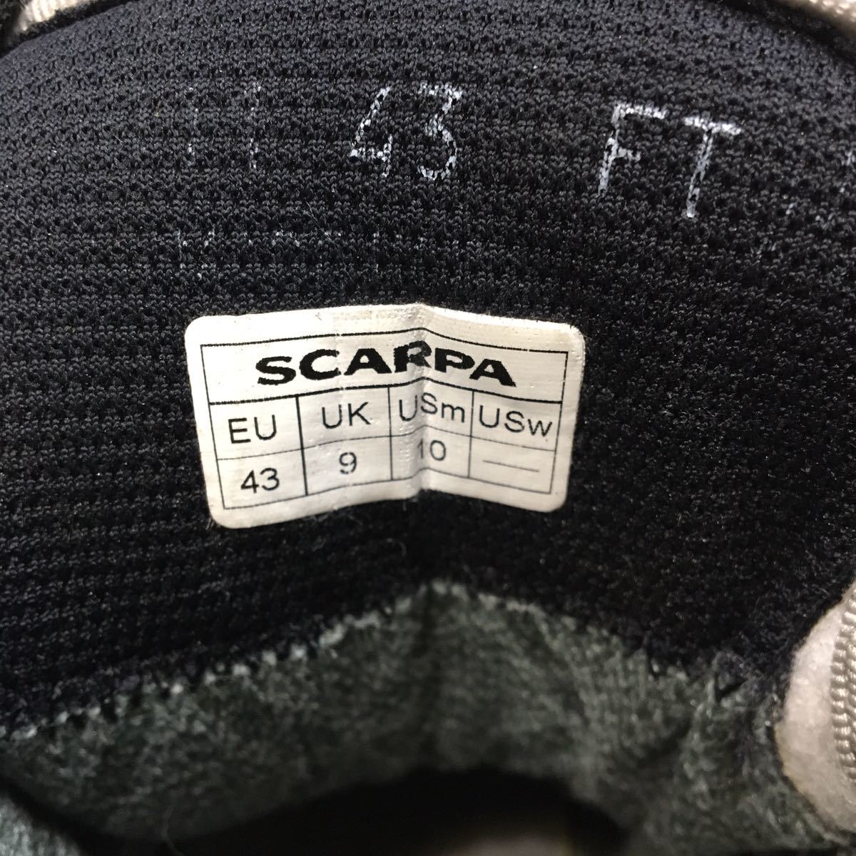 34-58 スカルパ SCARPA EU43 トレッキングシューズ ゴアテックス_画像10