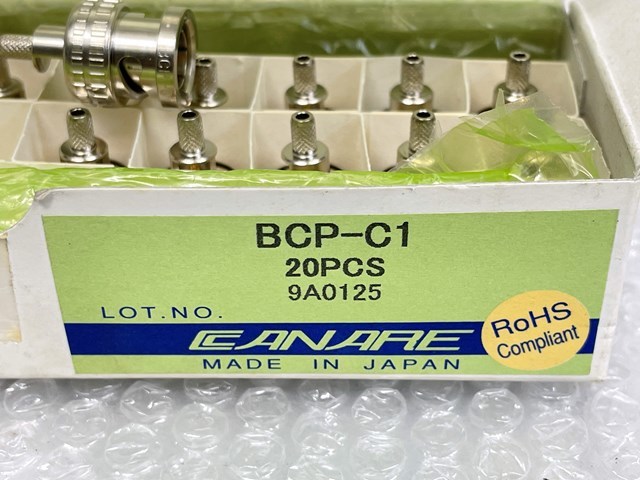 カナレ 部品まとめて BCP-C1 CANARE 75Ω BNC型 プラグ F-10 R0HS 圧着スリーブBN7022_画像3