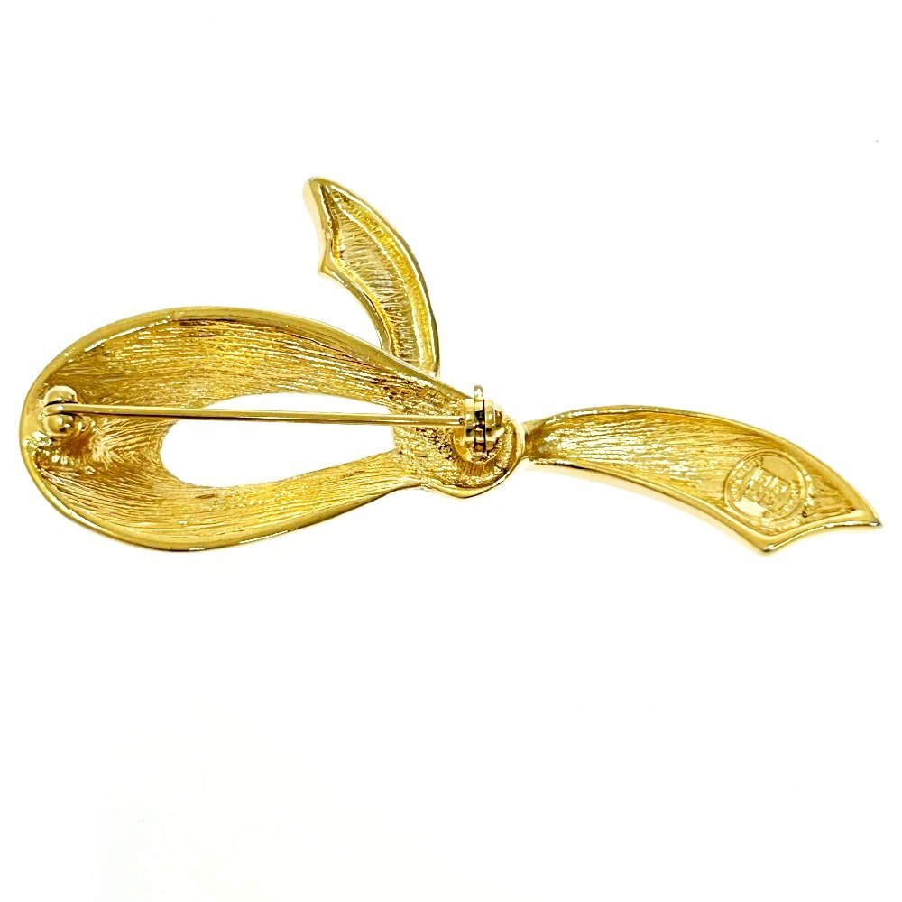 GIVENCHYji van si.GP ribbon brooch lady's 227688 brooch 