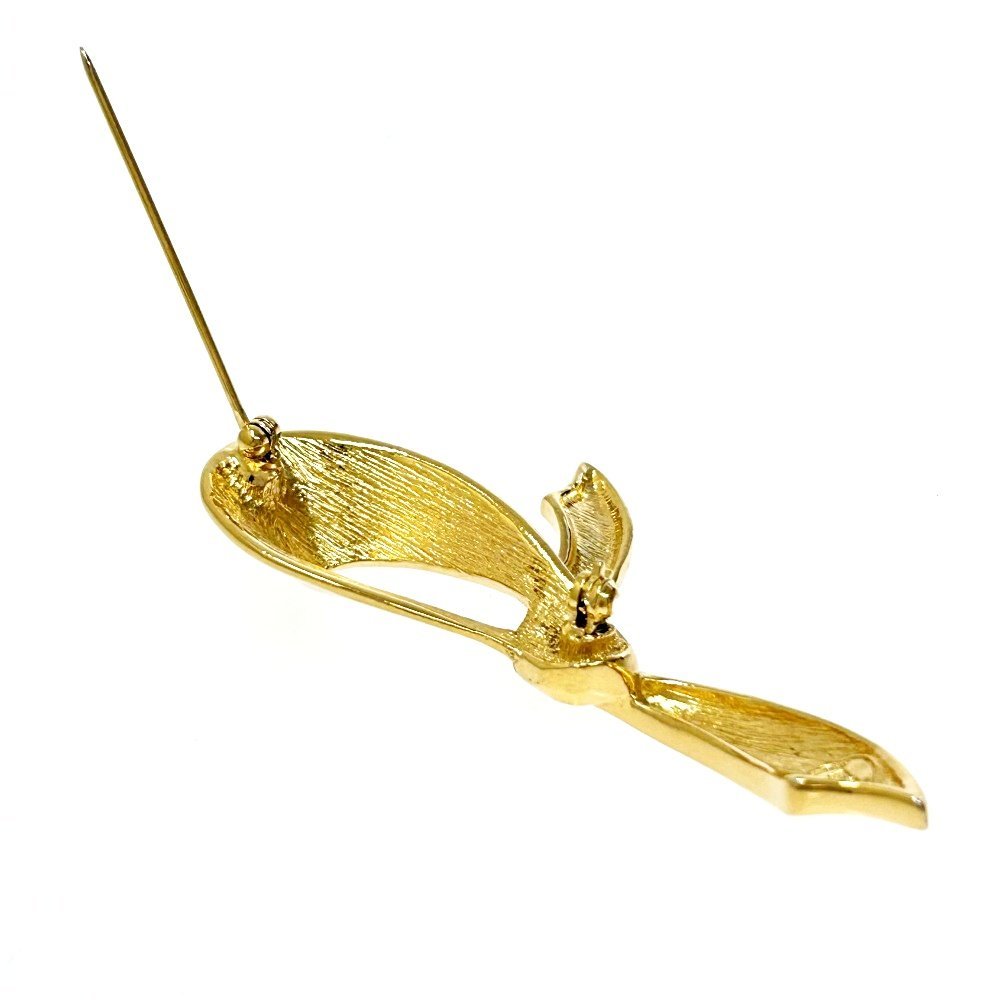 GIVENCHYji van si.GP ribbon brooch lady's 227688 brooch 